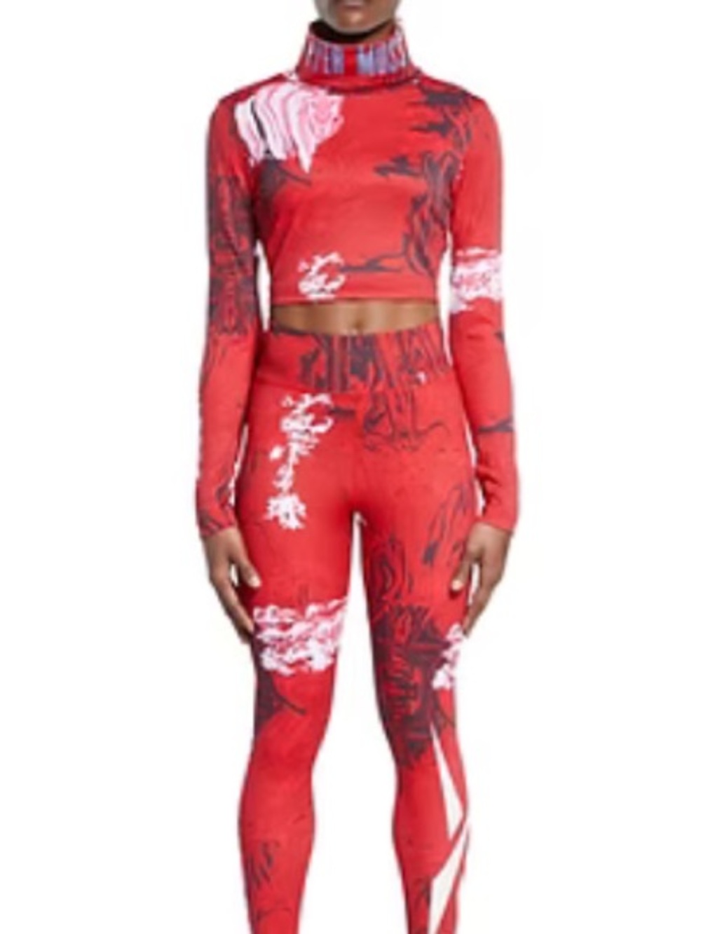 Women’s Red Pyer Moss Edition Cropped Turtleneck -M